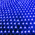 Miniatyrbilde 1 av 7: 120-672 LED Net Mesh Fairy String Lights Utomhus Juldekorasjon 8 Moduser Vanntett Bryllupsfest Lys EU/UK/AU Plugg Blue