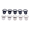 Miniatyrbilde 2 av 5: 10 stk rustfritt stål D-formet slepekrok Tie Down Anchor Ring I Black