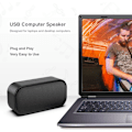Miniatyrbillede 4 af 7: USB Computerhøjttaler, Desktop PC Højttaler, Lille Bærbar Højttaler med Høj Kvalitet Lyd, Høj Volumen, Plug and Play