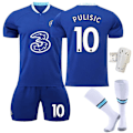 Pikkukuva 2 / 10: 22-23 Chelsea kotipaita No. 9 Aubameyang 7 Kante 10 Pulisic jalkapalloasu setti 19 Mount paita No. 11 Felix with socks #XS