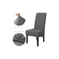Miniatyrbilde 3 av 5: 6-pakning vaskbare universelle stolovertrekk i stretch mikrofiber