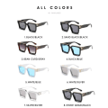 Miniatyrbilde 6 av 7: HW 86229 Luksuriøse Designer Solbriller i Punk Rock Stil, Tilpassede Overdimensjonerte Tykke Store Rammer, Millionær Solbriller for Menn C38 86229 Sunglasses
