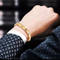 Miniatyrbillede 4 af 8: Kvalitetssikring, Elegant Magnetisk Armbånd med Justerbar Ankelkæde Funktion, Overlegent Materiale og Stilfuldt Kobberarmbånd Design Til