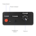 Miniatyrbillede 3 af 5: Au-10x Ne5532 Audio Signal Forforstærker Hovedtelefon Forforstærker Board Gain 20db Rca 3.5mm Lydstyrkekontrol Tone Dc 12v
