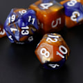 Miniatyrbillede 7 af 10: 7 stk. Akryl Polyhedriske Terninger til TRPG Brætspil D4-D20 3 0.04