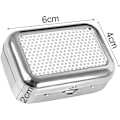 Miniatyrbilde 2 av 5: Bærbar Mini Askebeger Kvadratisk Metall Askebeger Avtakbar Lomme Askebeger med Lokk for Utendørs Camping, Reise, Hage, Bar, Bil
