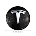 Miniatyrbild 4 av 5: 4 st 56mm Bilhjul Navkapsel Emblem Dekal Styling för Tesla Model 3 Model S Roadster Cybertruck Model X Biltillbehör Llwl B