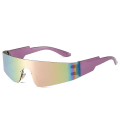 Miniatyrbilde 5 av 7: 2024 Future Solbriller Trendy En-delt Linse Solbriller Punk Gafas De Sol Fashi C10 Wrap Around Sunglasses