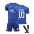 Miniatyrbillede 1 af 11: 21-22 Real Madrid hjemmebanetrøje nr. 7 Ronaldo Madrid udebanetrøje Mbappe nr. 7 fodbolduniform holduniform træningsuniform nr. 9 21-22 Modric No. 10 (away) 20 yards