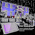 Miniatyrbillede 5 af 5: 2 stk. 100W UV LED Spotlight Sort Lys IP65 Vandafvisende, Ultraviolet LED Lampe, Effektbelysning til Akvarium, Fest, Neonmaling, Fluorescerende P