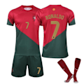 Miniatyrbillede 1 af 5: 22-23 Portugal Fodboldtrøjer Sæt Fodboldtøj Nr. 7 Cristiano Ronaldo 2-3 years