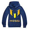 Pikkukuva 1 / 3: Messi Huppari Jalkapallo Supertähti Tytöt Vaatteet Lapset Muoti Pojat Messi Huppari Tummansininen Navy blue 160 cm