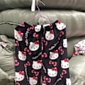 Miniatyrbild 2 av 4: Söta tecknade pyjamasbyxor för kvinnor med tryck överallt Flanellpyjamas Jul Halloween Varma hem sov Graffitibyxor Stil-3 Style-3 XXL