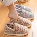 Miniatyrbillede 6 af 10: Søde Bjørn Plys Sko til Kvinder, Fuzzy Varme Slip-On Indendørs Anti-Slip Sko, Soveværelsessko beige EU40 41