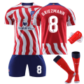 Miniatyrbild 2 av 11: 22-23 Atletico Madrid hemmatröja set nr 8 Griezmann med strumpor Correa fotbollströja Atletico Madrid Home , No Number #XS