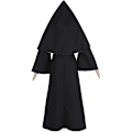Miniatyrbild 3 av 5: Nunna Dräkt Plus Size Läskig Nun Outfit Präst Halloween Dräkt Svart