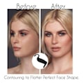 Miniatyrbillede 1 af 5: Perfekt kontur kurve stencil makeup værktøjer øjenbryn shaper eyeliner