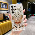 Pikkukuva 1 / 7: Sarjakuvakuori Samsungille ja Bling Kimallus Puhelinjalusta Söpö Puhelinkuori Tytöille Naisille Minnie Minnie Samsung S23