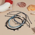 Miniatyrbillede 4 af 5: String Ankelkæde Vandtæt Reb Ankelkæder Flettet Strand Boho Mønt Ankelkæder Søde Venskab Ankelkæder til Kvinder Teenagere Piger