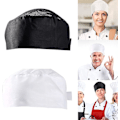 Miniatyrbilde 2 av 5: 2 kokkehatter, unisex kokkehatter, justerbar og pustende kjøkken