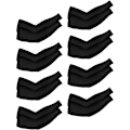 Miniatyrbillede 1 af 5: 8 par unisex UV-beskyttende is silke armvarmere Black