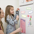 Miniatyrbilde 4 av 5: 54-pakning whiteboard-magneter, 9 farger - 29 x 79 mm - skrivbare magneter