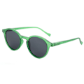 Pikkukuva 1 / 7: 2024 Tyylikkäät pyöreät retro klassiset monityyliset UV 400 polarisoidut tukkuhinnat Aurinkolasit miehille ja naisille mukautettu logo C23 CRYSTAL GREEN/GREY Polarized HD Shades