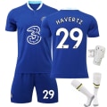 Miniatyrbillede 4 af 11: 22-23 Chelsea hjemmebane nr. 10 Pulisic trøje 9 Lukaku 19 Mount Werner fodbolduniform No size socks + protective gear #18