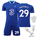 Pikkukuva 4 / 11: 22-23 Chelsea kotipaita nro 10 Pulisic 9 Lukaku 19 Mount Werner jalkapalloasu Size 9 with socks #XL