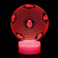 Pikkukuva 3 / 4: 3D Phantom Jalkapallolamppu Real Madrid 7 väriä LED kosketus pöytälamppu makuuhuoneen yölamppu lahja kansallispäivä