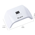 Miniatyrbilde 2 av 5: 120w LED-neglelampe UV LED-neglelampe med sensor/LCD-display Profesjonell LED-neglelampe 9s gelneglelampe LED UV-neglelampe white