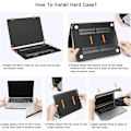 Miniatyrbilde 5 av 9: Beskyttende MacBook-deksel med hardt deksel Grå Grey retina 13
