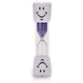 Miniatyrbilde 4 av 5: 3-pakning barnas tannbørste timer, 2 minutters smilende timeglass, timeglass