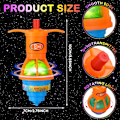 Miniatyrbilde 2 av 5: Bulk LED Lysende Spinner Topper Launcher med Gyroskop Bevegelse Fargerik Blinkende