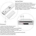 Miniatyrbilde 4 av 4: 2 i 1 Integrert Wiimote Motion Plus-kontroller og Nunch