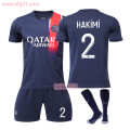 Miniatyrbillede 1 af 11: 23-24 Ny sæson Paris Saint-Germain fodboldtrøje 30 Messi 10 Neymar 7 Mbappe trøjesæt No. 2 with socks #22