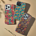 Miniatyrbillede 2 af 3: iPhone16Promax blomsterprint telefoncover (sommerfugl) Butterfly