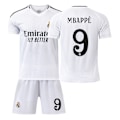 Pikkukuva 1 / 6: Kylian Mbappé Real Madrid No. 9 Jersey, Lapset ja Aikuiset, Jalkapalloharjoitteluvaatteet 22 22 WHITE