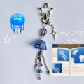 Miniatyrbild 2 av 5: Manet Telefoncharm Rem Stjärnpendant Nyckelring BLÅ 18.7CM Blå Blue 18.7cm-18.7cm