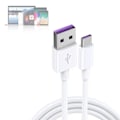 Miniatyrbild 6 av 8: 4-pack Type C supersnabb 5A USB-datakabel laddningskabel snabbladdningskablar