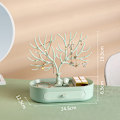 Miniatyrbillede 1 af 5: Hjorteøreringe Halskæde Ring Smykke Display Stand Bakke Træ T-With drawer