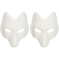 Pikkukuva 1 / 4: Susimaskit Eläinmaskit 2 kpl Kettu Maski, Halloween Valkoinen Kettu Maski A A