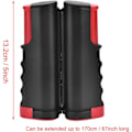 Pikkukuva 2 / 5: Retractable Ping Pong Net - Portable Black