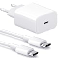 Miniatyrbilde 3 av 3: Lader for Samsung - Rask lader 20W USB-C - Adapter + Kabel 2m Hvit White 4-Pack Samsung