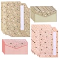 Pikkukuva 2 / 3: 90 kpl kauniita kirjepaperia kirjekuorilla A5 kirjepaperi kirjekuorisetti sekoitettu väri Assorted Color