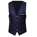Miniatyrbild 5 av 5: Plus Size Herrar Solid Färg Kostymväst Enknäppt Business Väst - WELLNGS Lila Purple 4XL