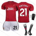 Pikkukuva 5 / 11: 23-24 Manchester Unitedin kotipaita Red Devils -jalkapalloasusetti nro 10 Rashford 21 Anthony 25 Sancho 7 Mount Red Devils home without number #26