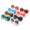 Pikkukuva 4 / 7: Twooo T1021 Tukkumyynti Värikkäät Ylisuuret Lasit Pyöreät Kehykset Trendikkäät Aurinkolasit 2024 C7 Green / Green designer fasionable sunglasses
