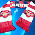 Miniatyrbillede 1 af 6: Mub- Fans Real Madrid Liverpool Miami Halstørklæder Fodbold Fans Efterår Og Vinter Jubel Hånd Viftende Halstørklæde G Arsenal striped version