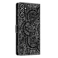 Miniatyrbillede 3 af 4: Frosted Læder Etui til Mandala Emed Retro Telefon Sort(FQ) For Samsung Galaxy S24 5G Black